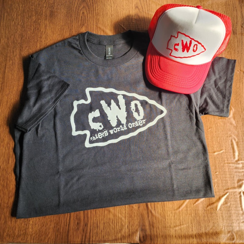White CWO on Black Shirt